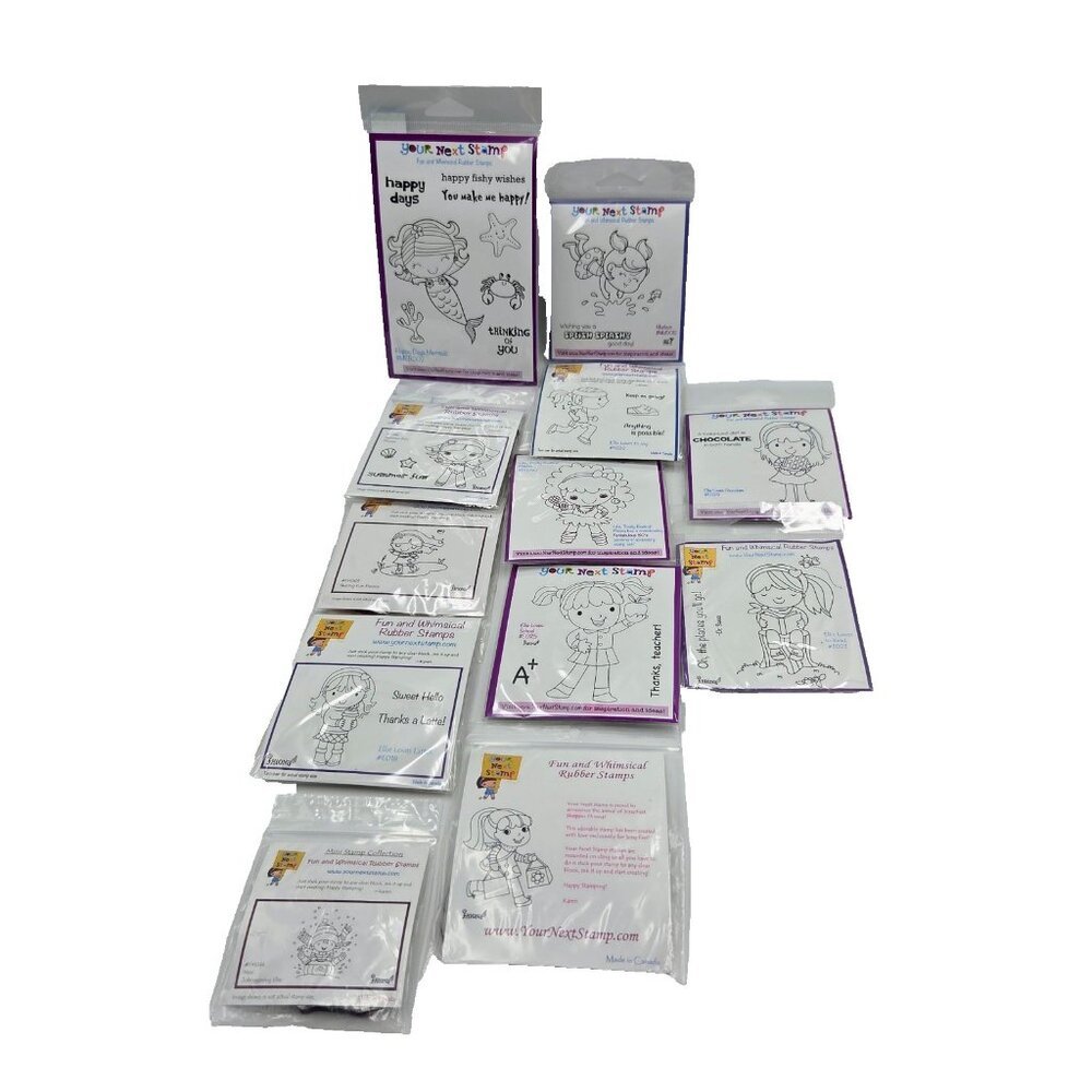 Your Next Stamp Cling Rubber Stamp Sets Lot Of 12 Stamping Crafts Cards Read